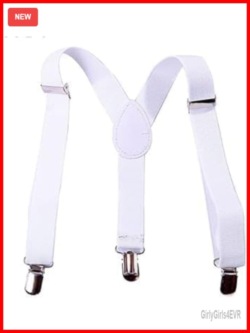 Adjustable Y-Back Elastic Suspender with Metal Clips - Classic Formal